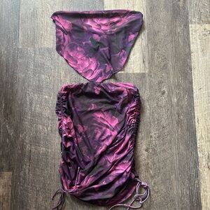 White Fox Boutique Purple Floral Set